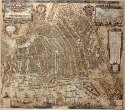 Map of Amsterdam by Balthasar Florisz. van Berckenrode